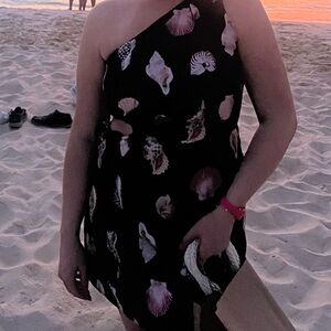 Show Me Your MuMu Kenz Mini Dress Black Shell Luxe Satin L